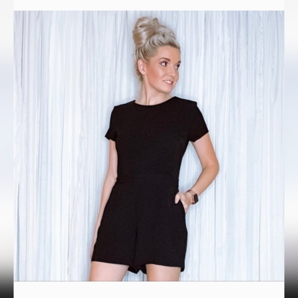Elegant Banana Republic Black Romper